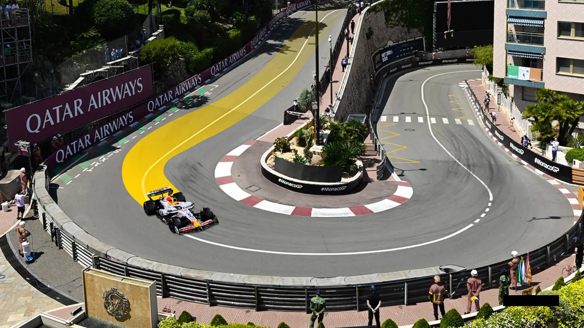 Visa Cash App Racing Bulls car on track at the Monaco Grand Prix